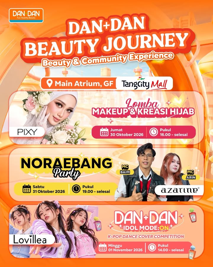 Siap siap buat seru seruan bareng di Dan Dan Beauty Journey Bakal ada banyak keseruan yang sayang banget buat dile...