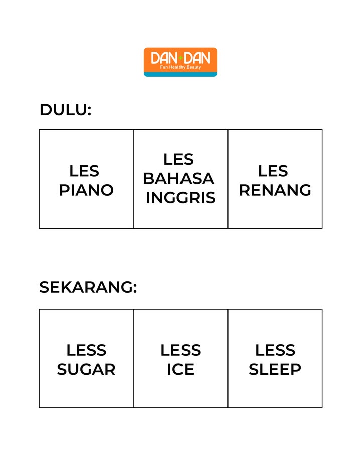 Coba tambahin less apa lagi AyokeDanDan DanDanIndonesia