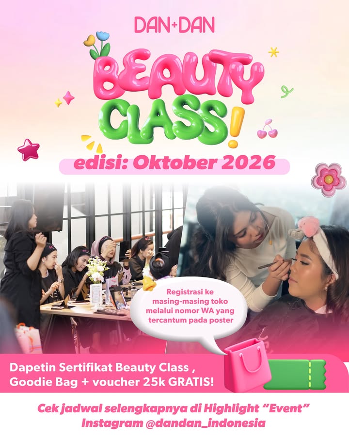 Gak cuma bisa belanja, kamu bisa ikutan banyak aktivitas di Dan Dan bulan Oktober, mulai dari Personal Color Analysis, Skin ...