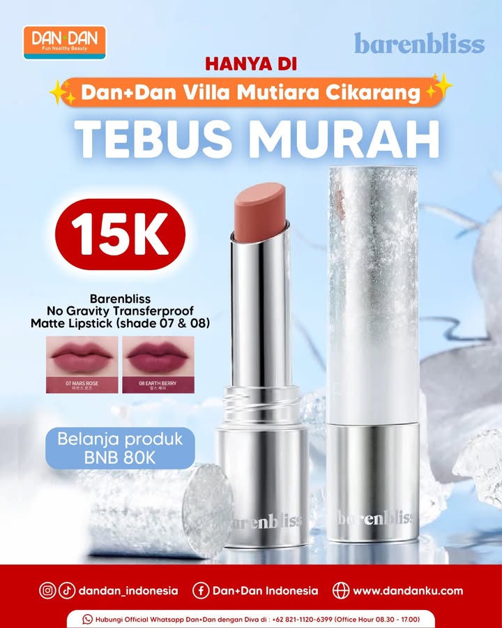 Lipstcik Barenbliss cuma Rp15