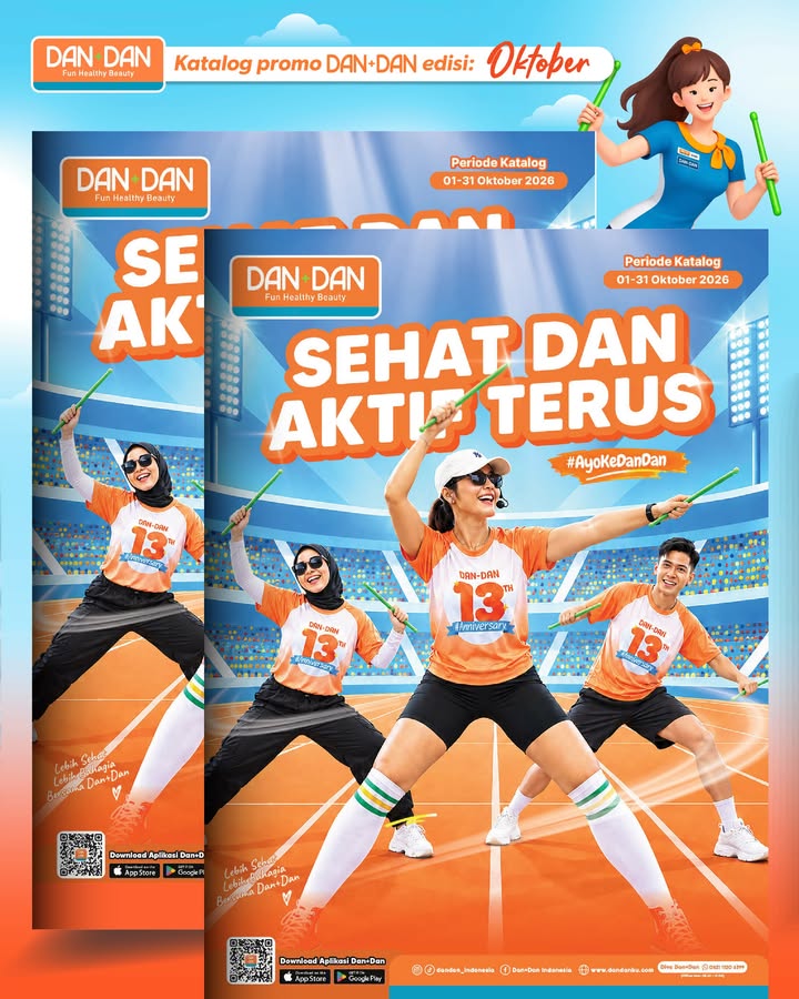 Sehat dan aktif terus bareng Dan Dan Katalog promo Oktober sudah bisa kamu cek yaaa Yuk intip produk produk prom...