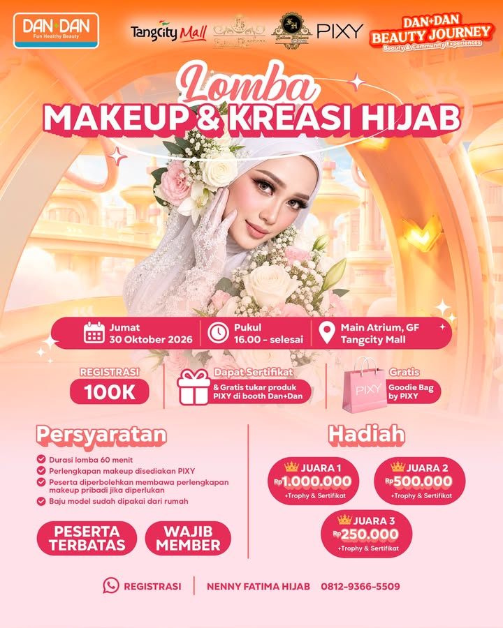 Saatnya unjuk kreativitas dan tampilkan hasil makeup terbaikmu Yuk ikutan Lomba Makeup Muslim Hijab Modifikasi ...