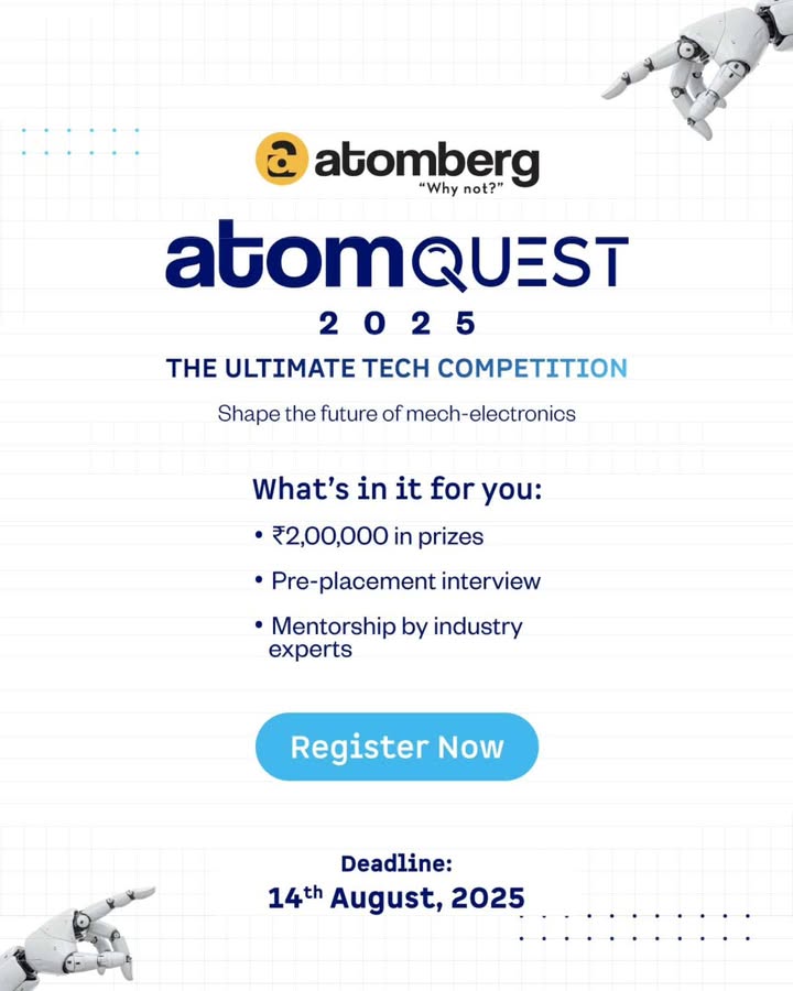 AtomQuest 2025 is here Are you an engineering student who loves building, experimenting, and solving real world problems ...