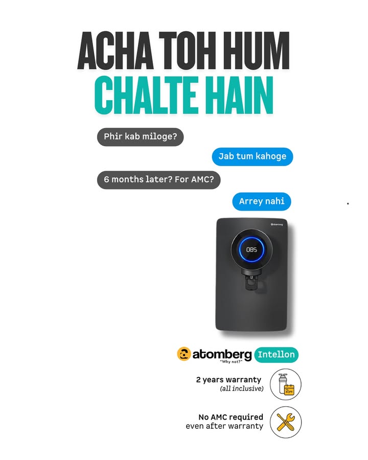 With the Atomberg Intellon, you can forget all about us Are you also tired of renewing your AMC 