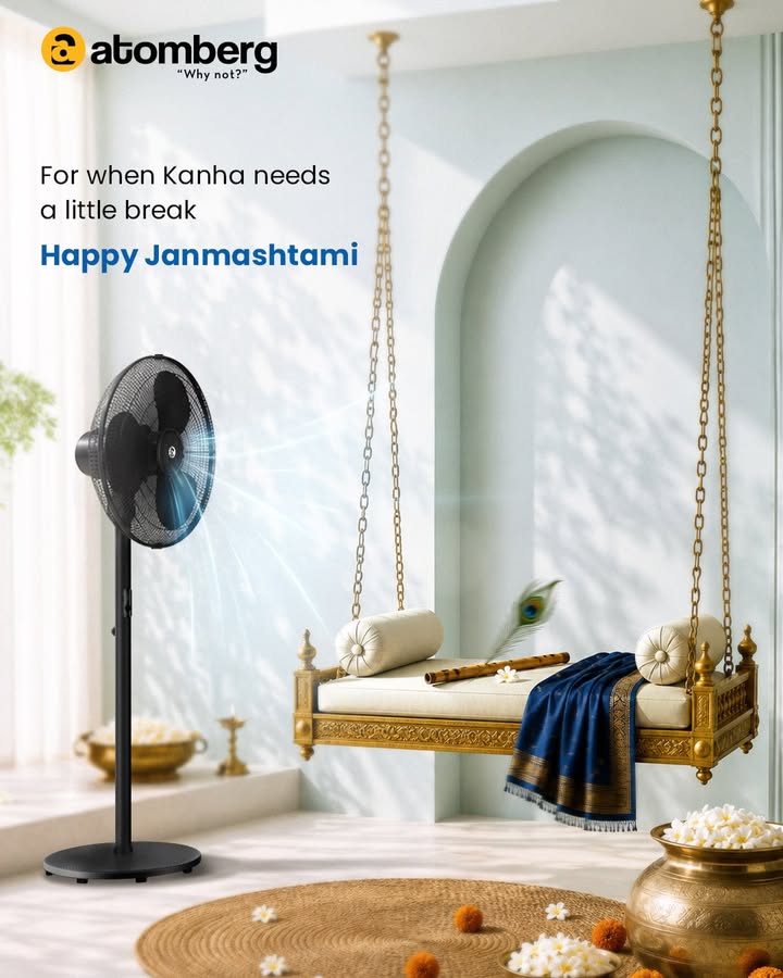 Wishing you a Janmashtami filled with joy, love, and togetherness. Happy Janmashtami janmashtami atomberg