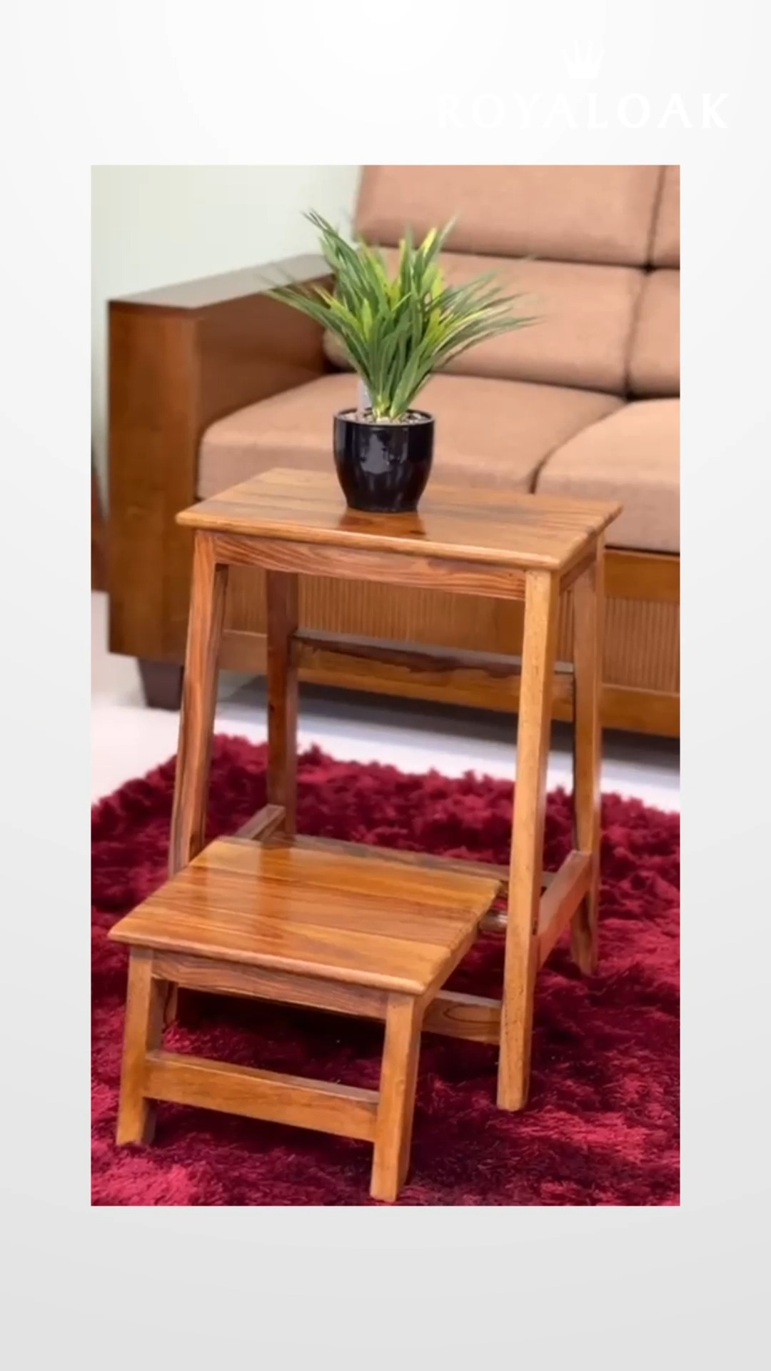 Seat, step, style all in one The Royaloak Darcy Ladder Stool is here to level up your space literally 