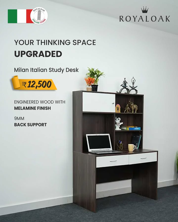  Work, vibe, thrive Level up your study zone with the chic Milan Italian Study Desk, stay comfy in the Naples Itali...