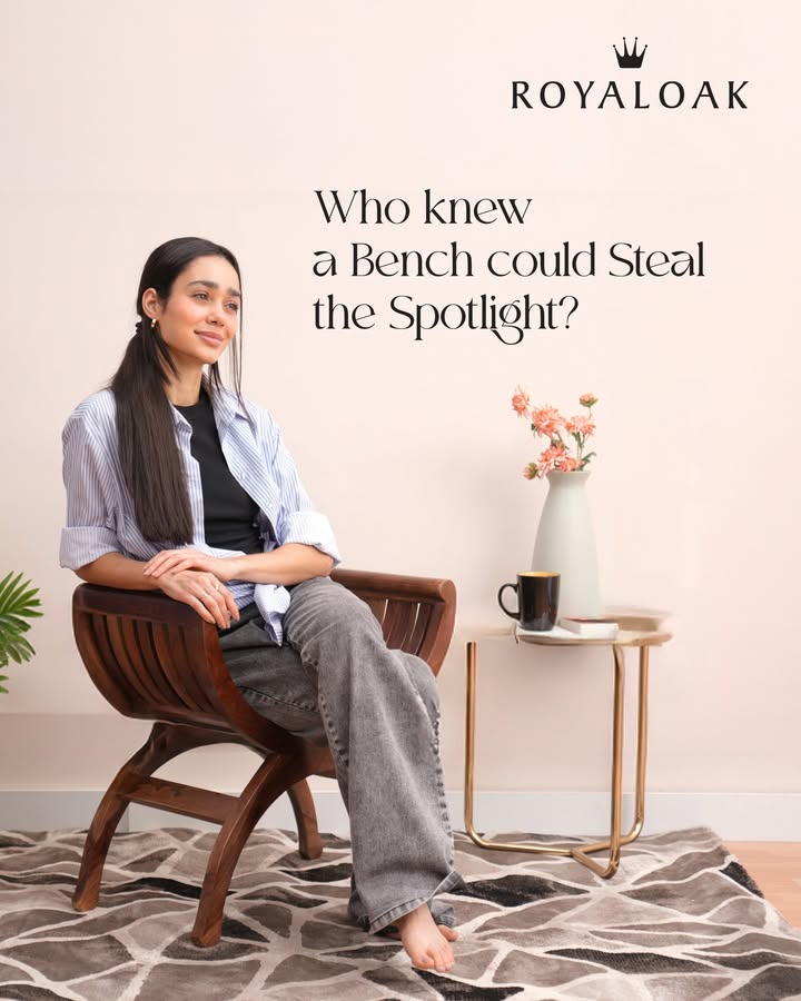  Upgrade your vibes with the Royaloak Megan Bench Sheesham wood cushioned comfort goals Perfect for dining, ...