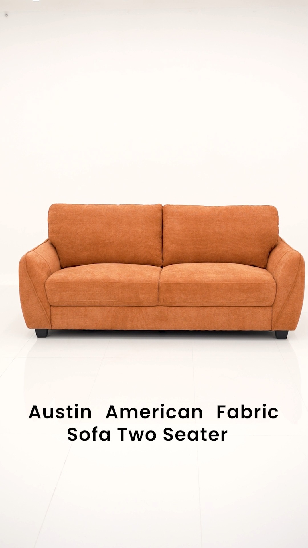  Comfort meets class with the Royaloak Austin Fabric Sofa Rusty orange vibes, premium comfort American inspired...