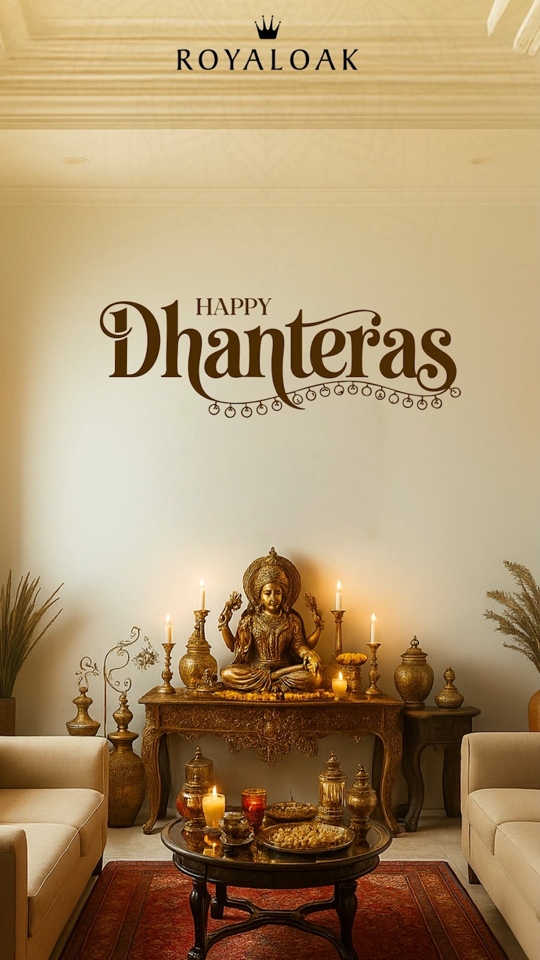 Royaloak wishes you a Happy Dhanteras May your home shine with prosperity, positivity timeless style this festive...