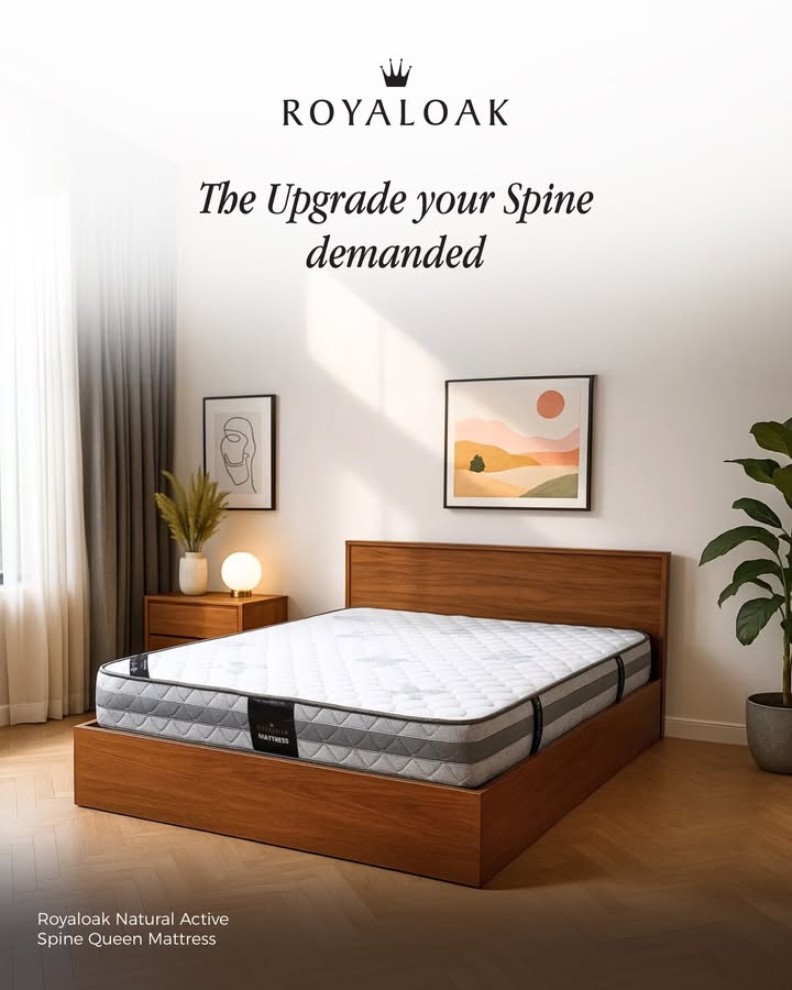 Sleep like royalty every night Experience the luxury of perfect posture and plush comfort with Royaloaks Wood World Sto...