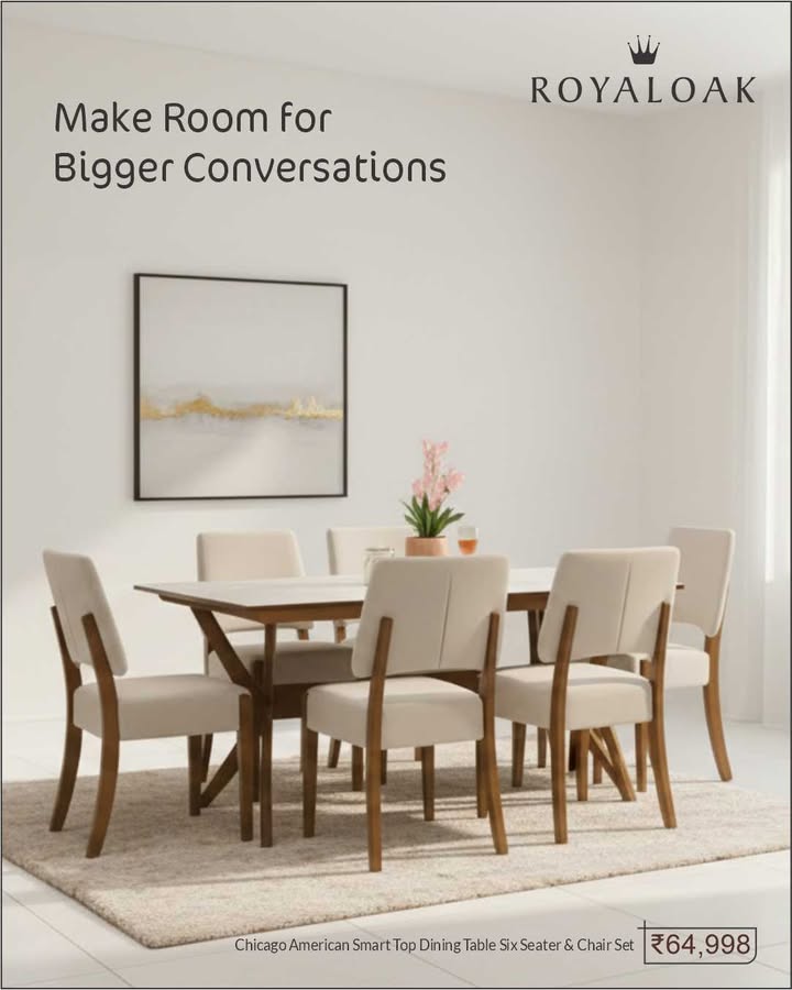 Smart marble finish top spill proof heat proof , solid wood build, and chairs that are actually comfy