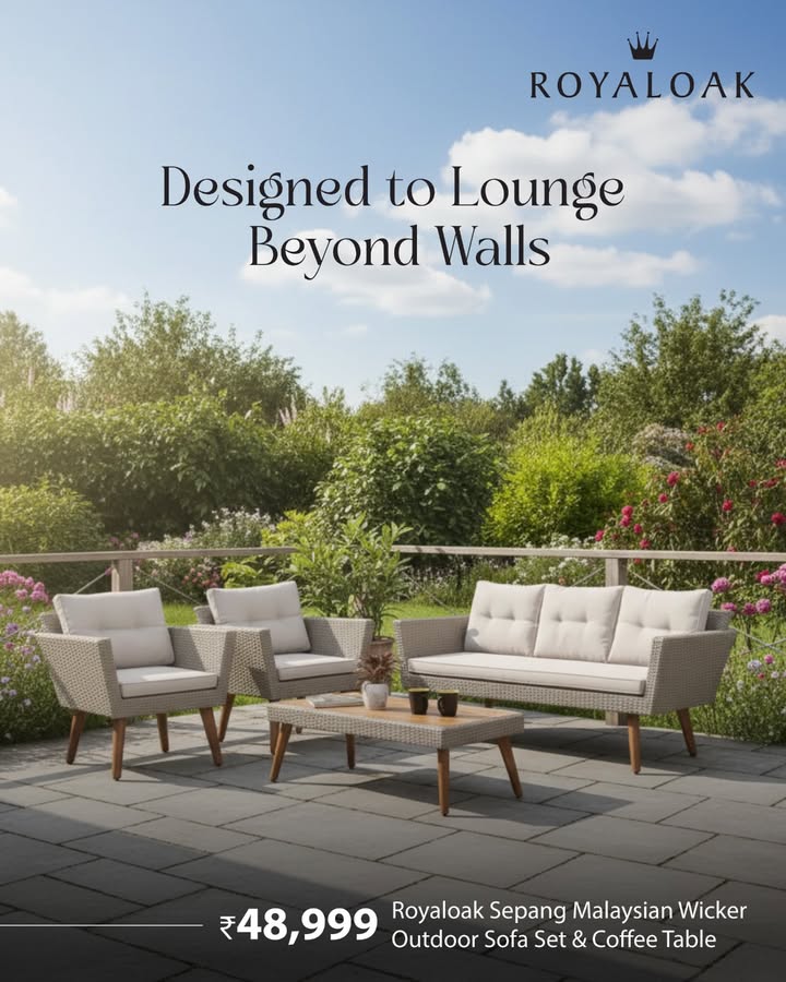 Bring resort vibes home Premium Malaysian wicker, rust resistant steel frame, plush tufted cushions a chic coffee ...