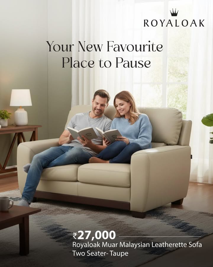 Sit in style, lounge in comfort The Royaloak Muar 2 Seater Sofa blends modern design with everyday functionality...