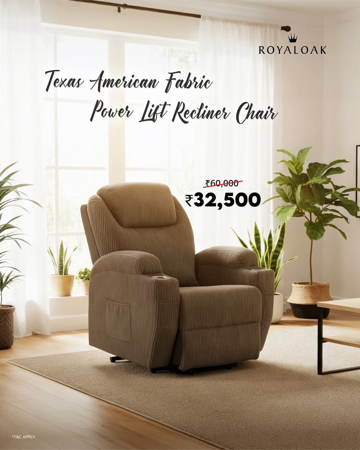 Comfort that moves with you Enjoy smooth power motion reclining with gentle lift assistance, plush fabric comfor...