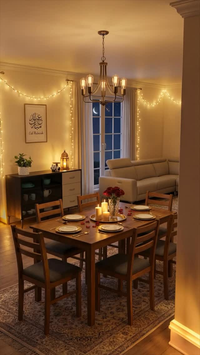 Eid Mubarak Celebrate new beginnings, warm gatherings, and beautiful moments at home this Eid