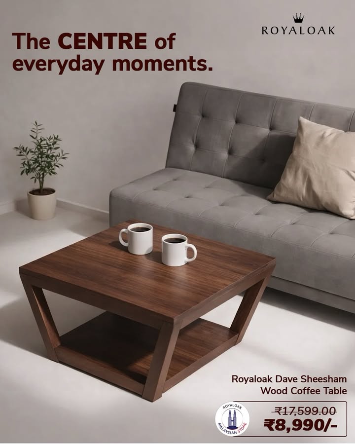 Its not just a coffee table. Its where coffee gets cold, stories get warm, and last cup becomes five more minutes