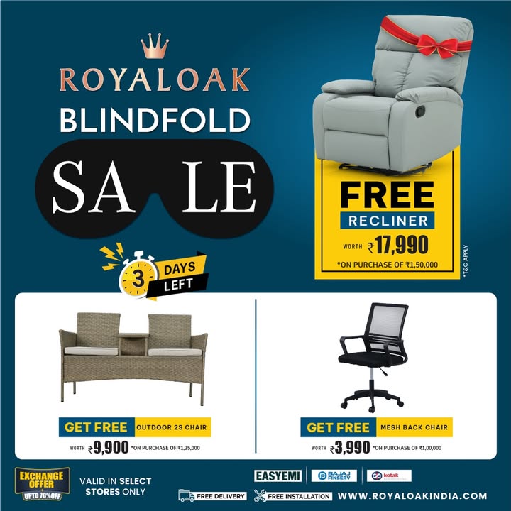 Dont Miss Out The Royaloak Blindfold Sale is here, but not for long