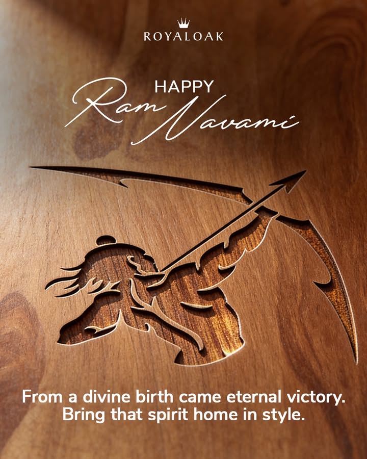 Celebrate the birth of Lord Rama Bring home the spirit of divinity and style with Royaloak