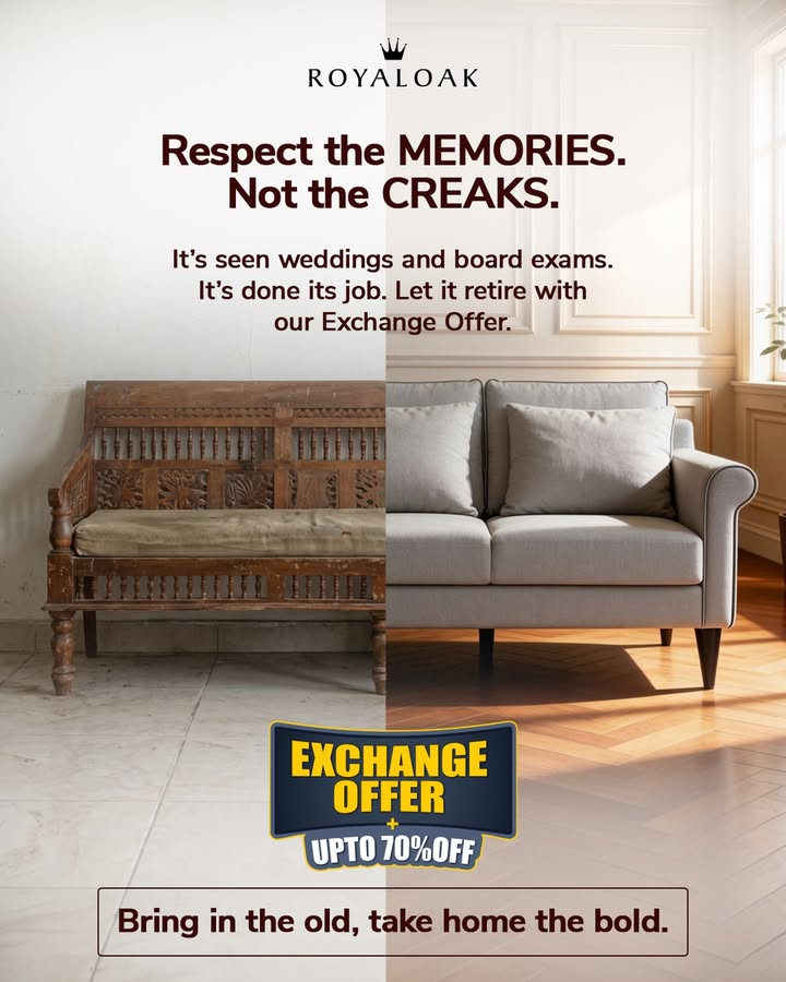 Still using the same furniture thats seen it all Its done its time, give it the send off it deserves with our Exchange Offe...