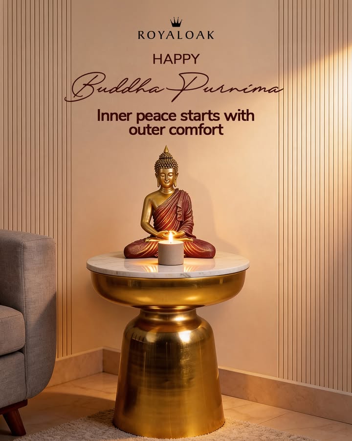 On this Buddha Purnima, may your space be filled with calm, clarity, and quiet moments of reflection