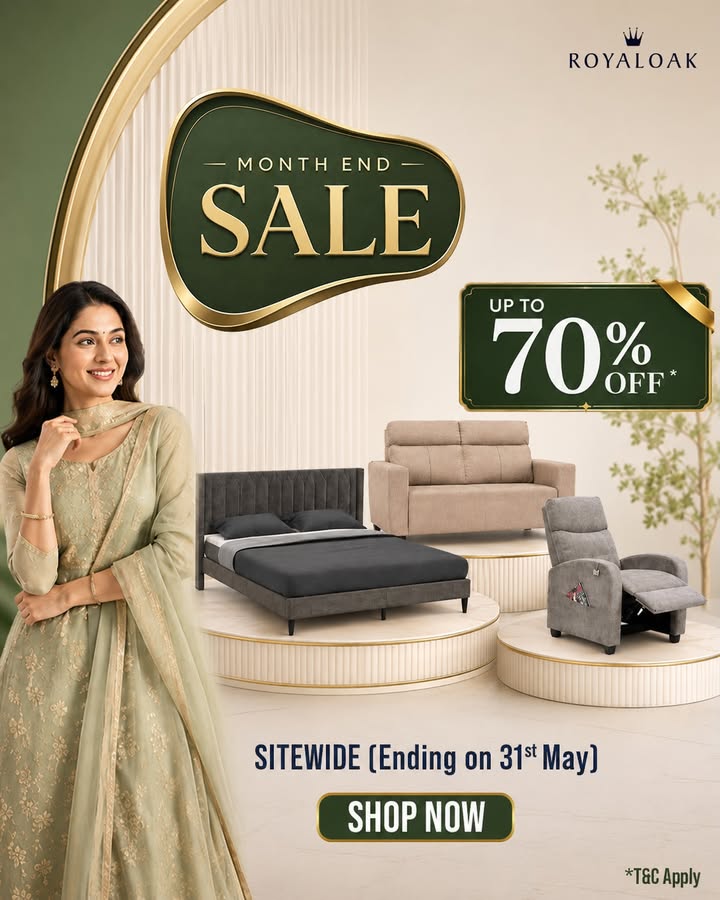 Clocks ticking Royaloaks SITEWIDE Online Month End Sale with UP TO 70 OFF ends on 31st May, and the best picks are running...