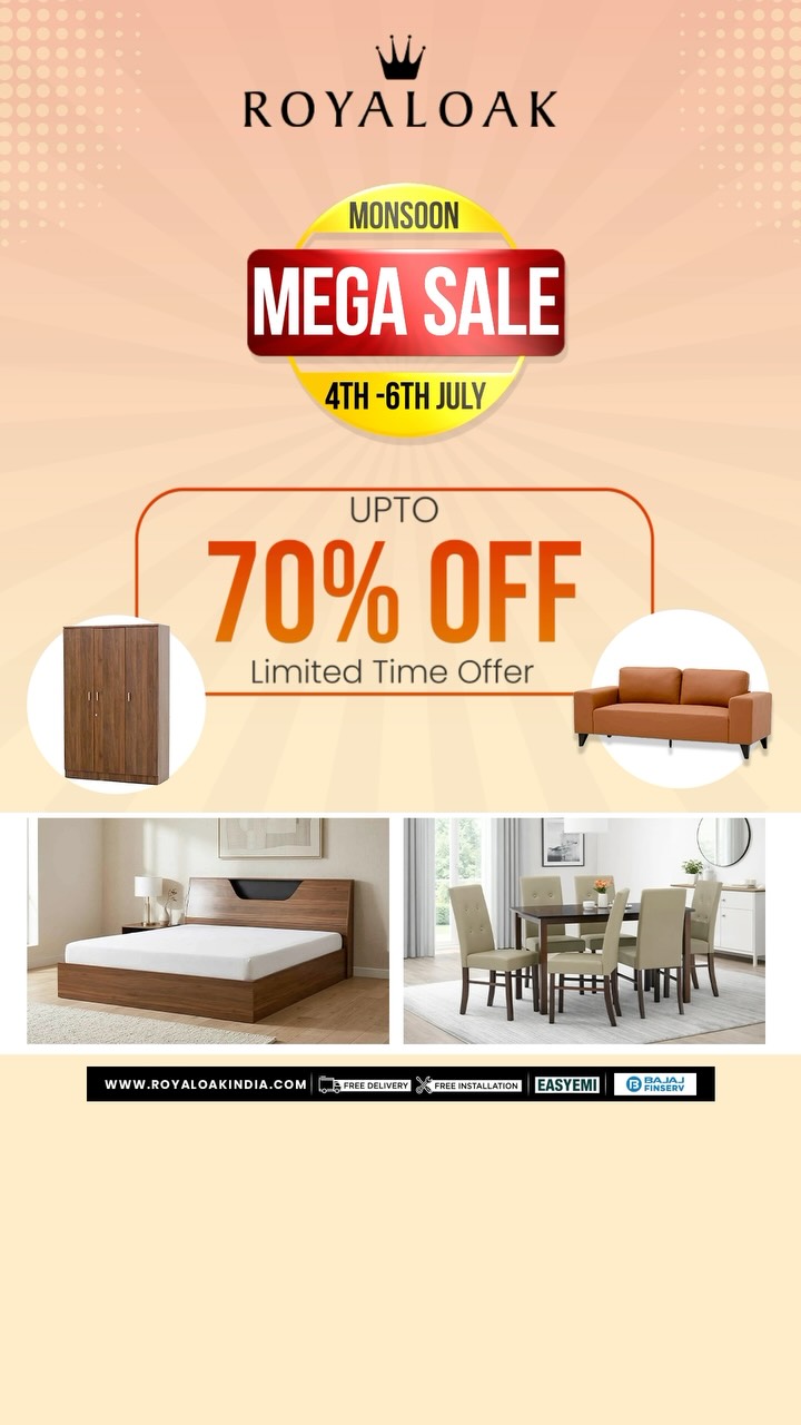 Monsoon Mega Sale is officially here. Your home deserves first pick