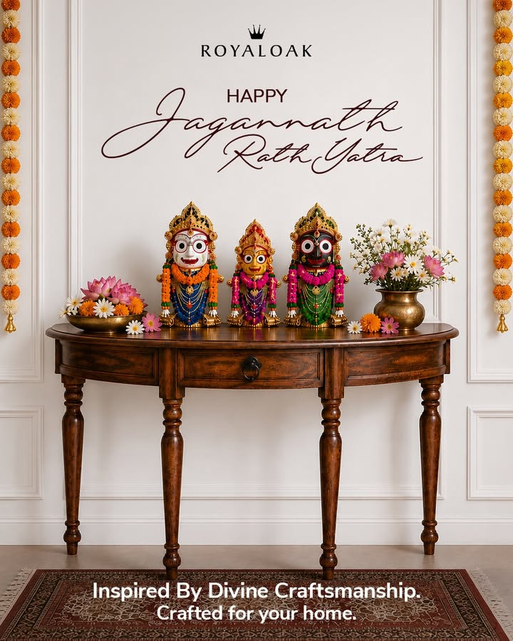 On the auspicious occasion of Rath Yatra, Royaloak prays for peace and happiness in your home