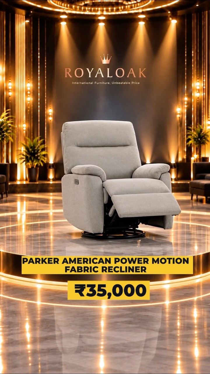 Meet our newest launch Parker American Power Motion Fabric Recliner Unmatched comfort meets modern motion