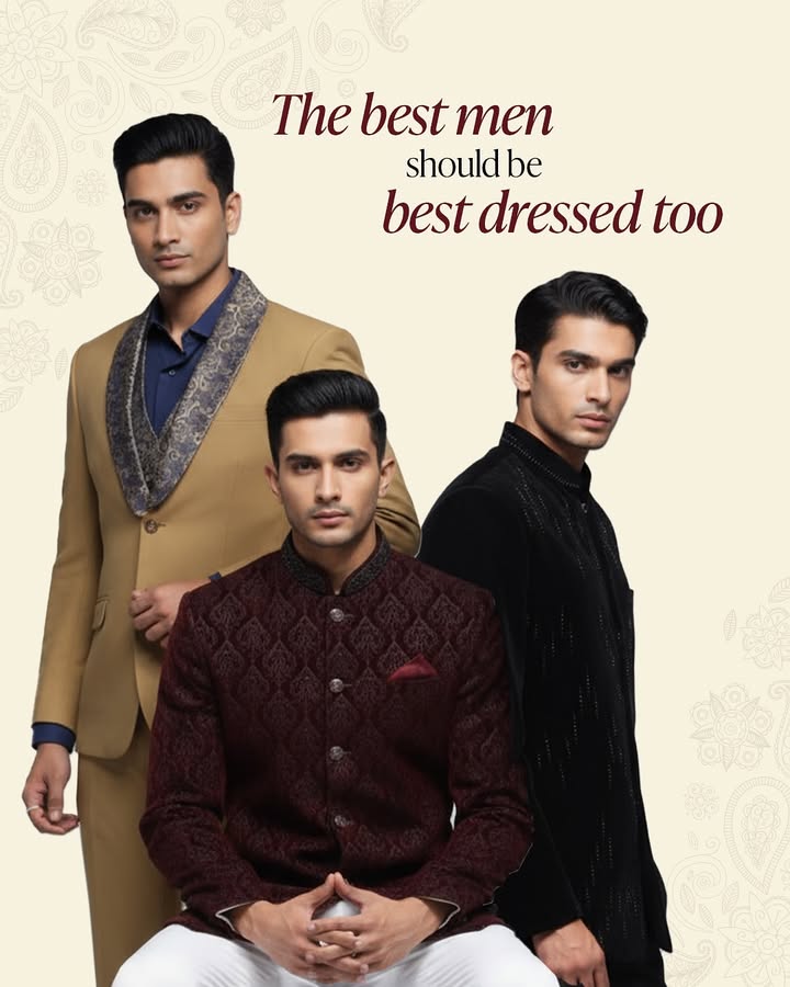 Because every groom deserves a squad that stands by him and stands out in Louis Philippe Get wedding ready with exciting o...