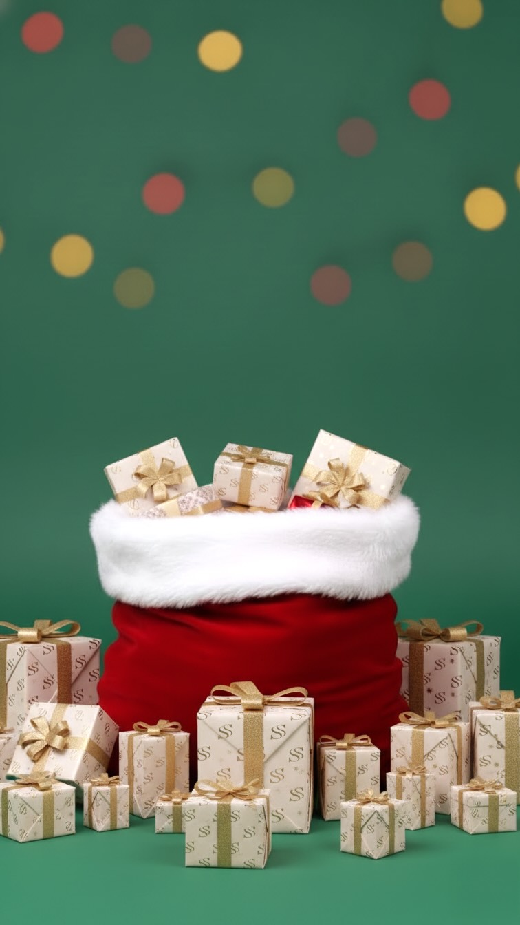 Santa came to get last minute gifts.