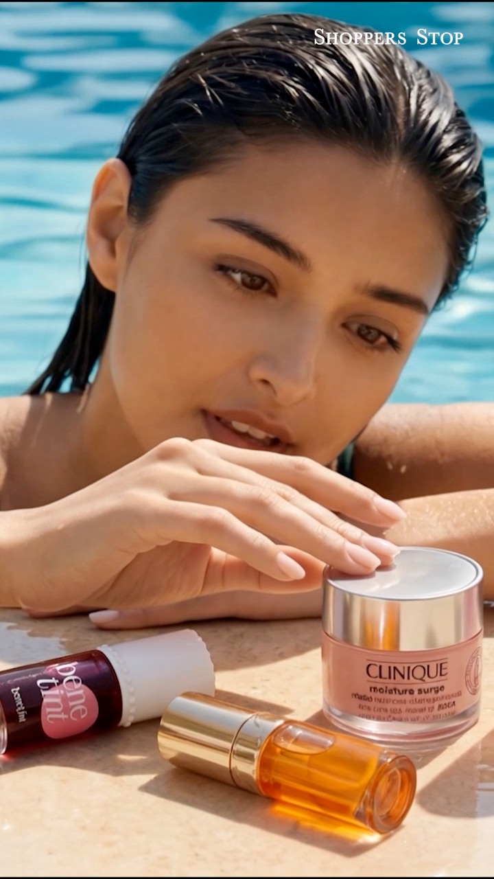 Your glow, on the go fit Poolside skin, travel ready essentials, and that effortless dew