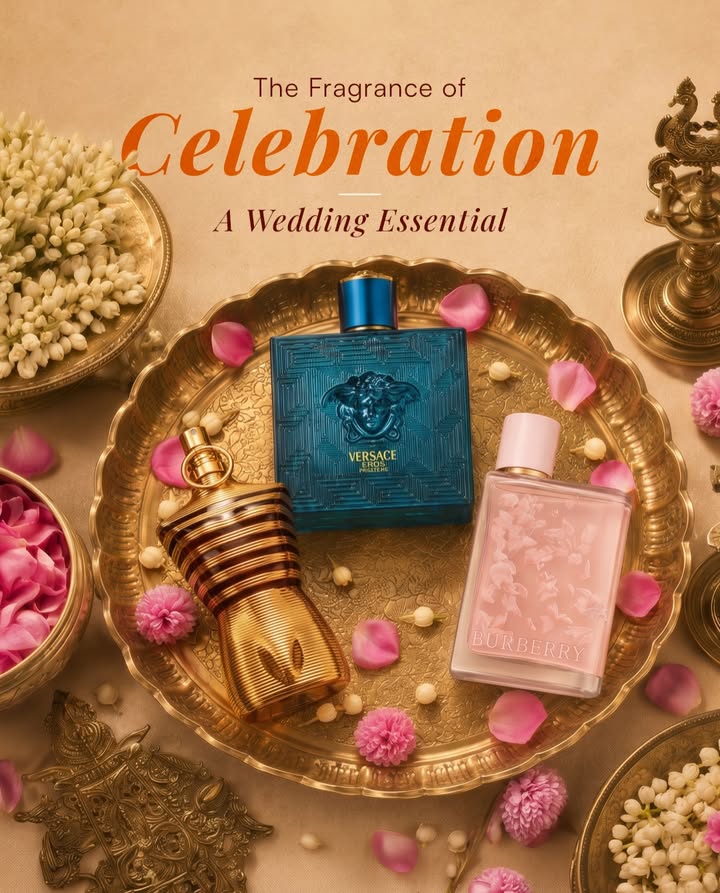 Wedding outfits are remembered in photos, but perfumes are remembered in moments
