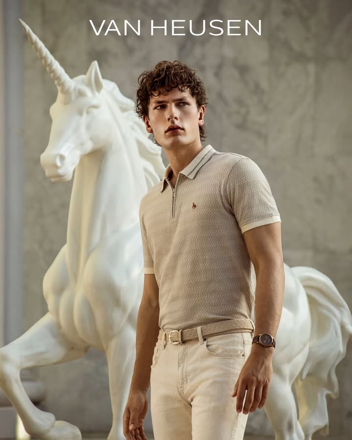 Discover Van Heusens Fables of the Unicorn a luxury sportswear and apparel collection marked by its distinctive unicorn em...