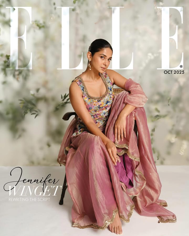 Theres a quiet strength in grace, and jenniferwinget1 embodies it beautifully in wishfulbyw for the digital cover of elle...