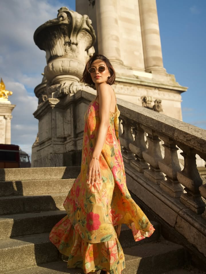 Couldnt pick just one so I didnt Collected little moments in Paris wearing wforwoman Wearing an Indian bran...