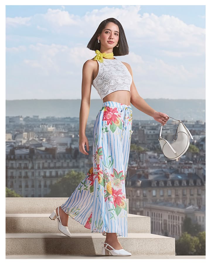 Delicate florals. Soft stripes
