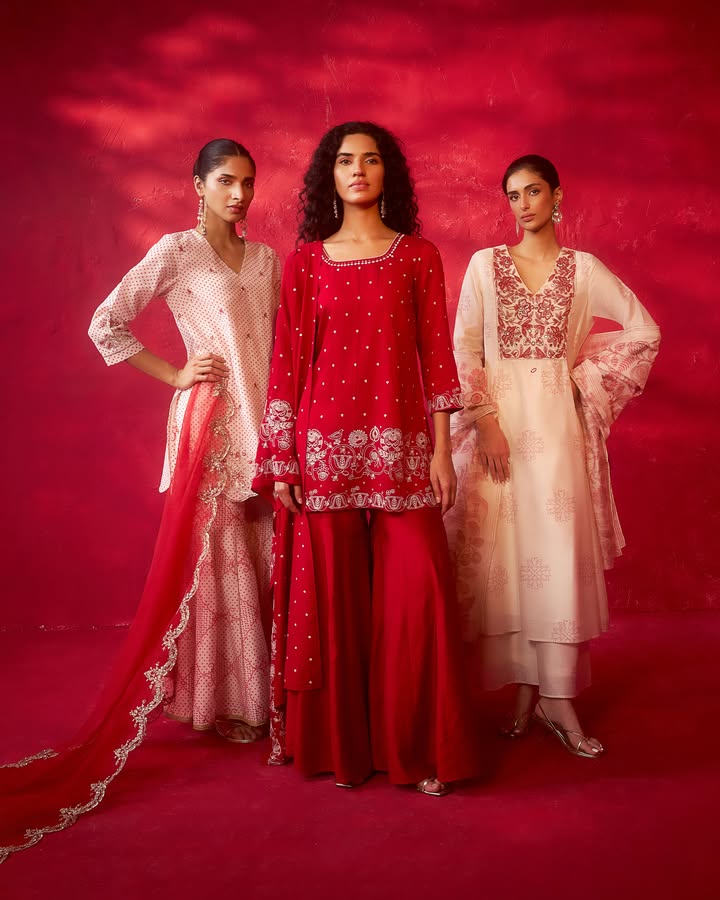 Some colours dont just dress the season, they define it. This , begin your festive story in W