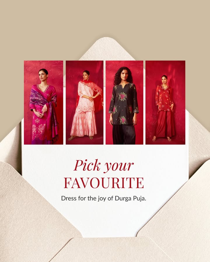 One Pujo. So many ways to dress for it. Tell us your favourite look from the edit