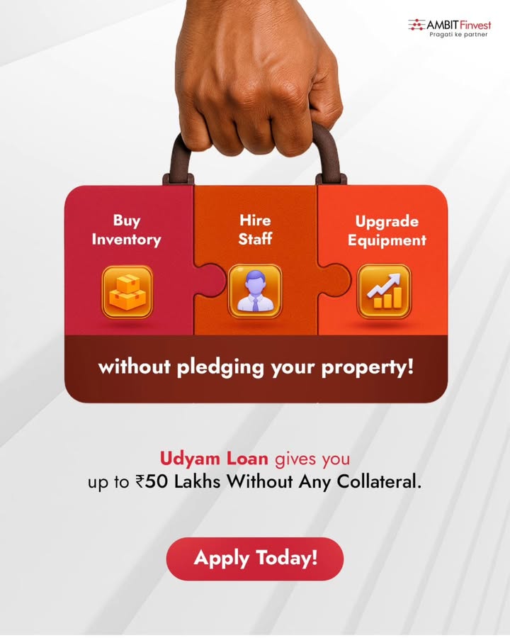 Strengthen your operations with Ambit Finvests Unsecured Business Loans that keeps your plans moving without delays