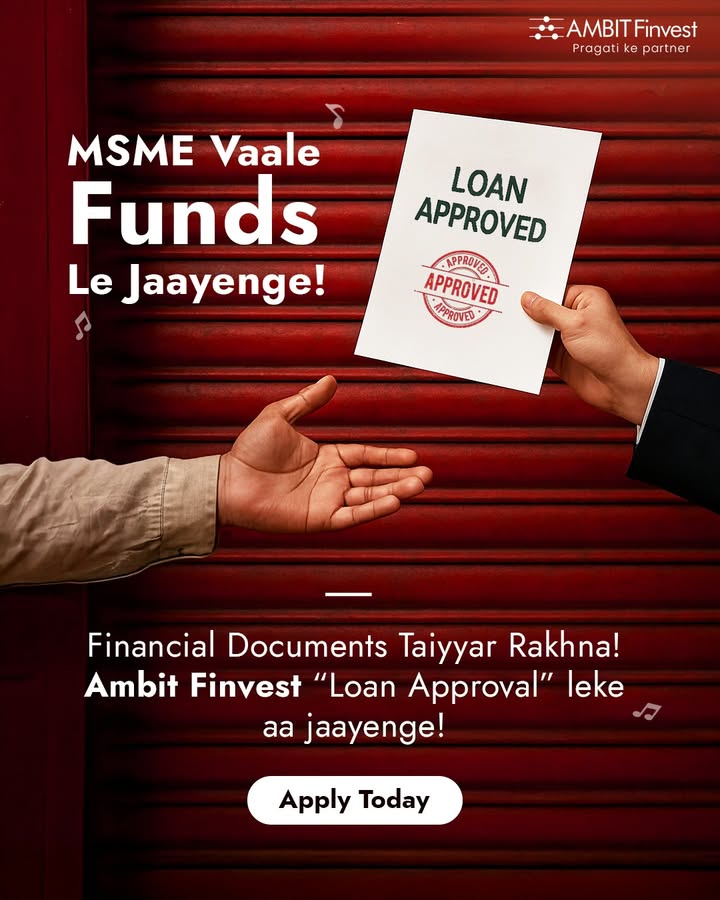 Bade bade shehron mein aisi chhoti chhoti businesses ka haath thaamegi Ambit Finvest Apply Karein aaj hi AmbitFinvest ...