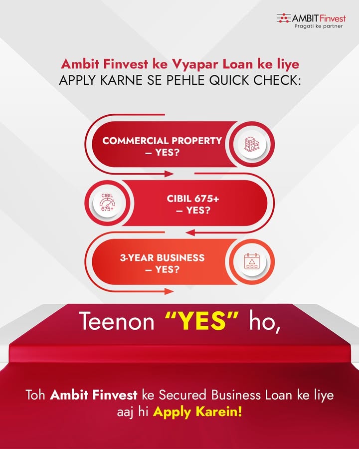 Sahi score ho toh finance milna mushkil nahi hota. Pehle apni standing samajh lo, baaki Ambit Finvest sambhaal lega