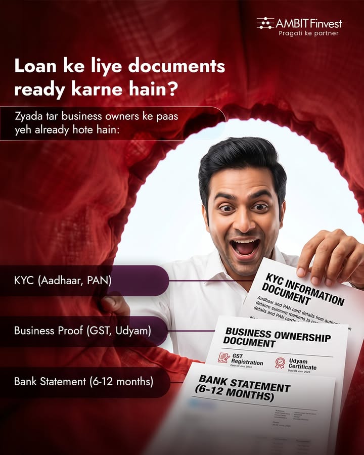 Loan process mein sabse zyada time documents dhoondhne mein jaata hai, banane mein nahi