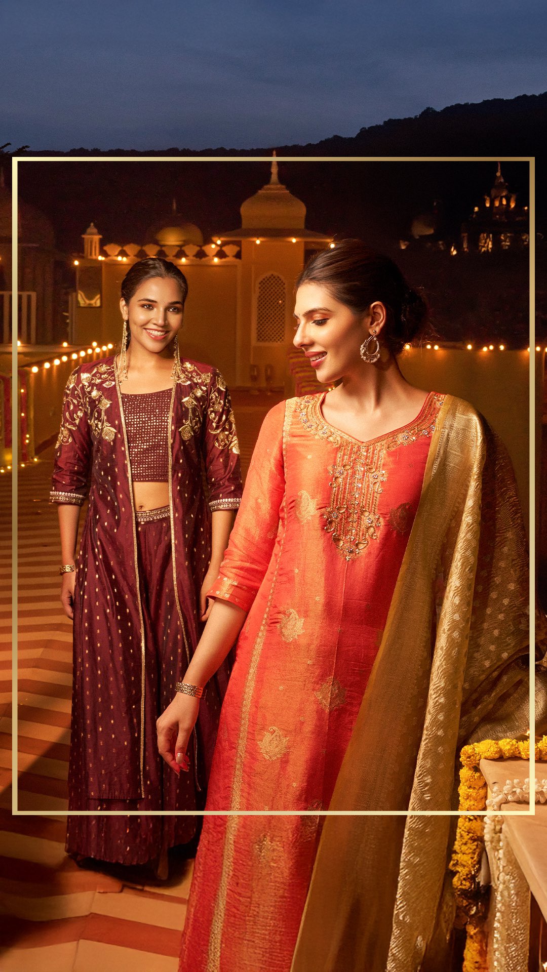 Aurelias is HERE with outfits that shine brighter than the diyas