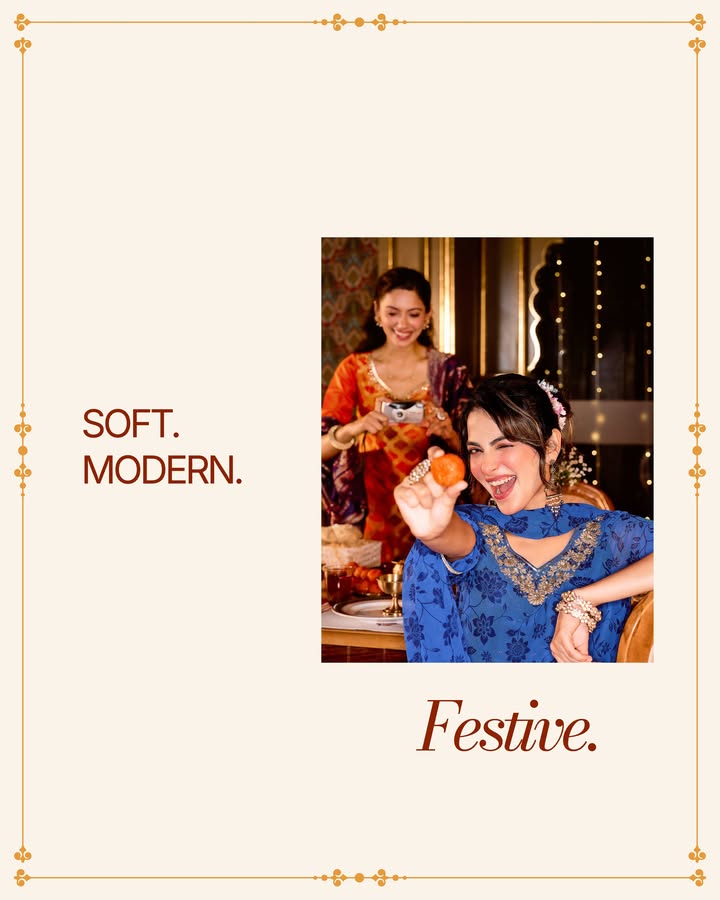 Kinda chic to have a glam festive energy