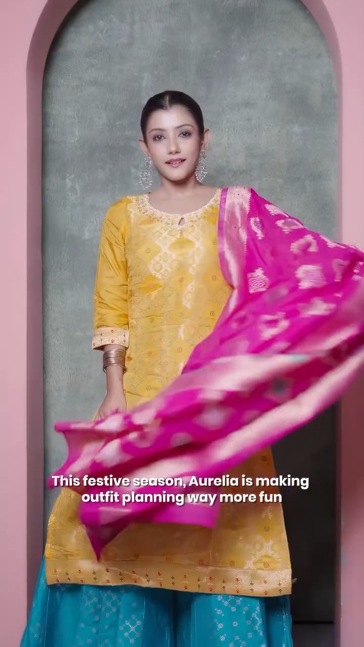 Festive dressing, made effortless Discover aurelia latest festive collection with Ananya Panday where timeless elegance...