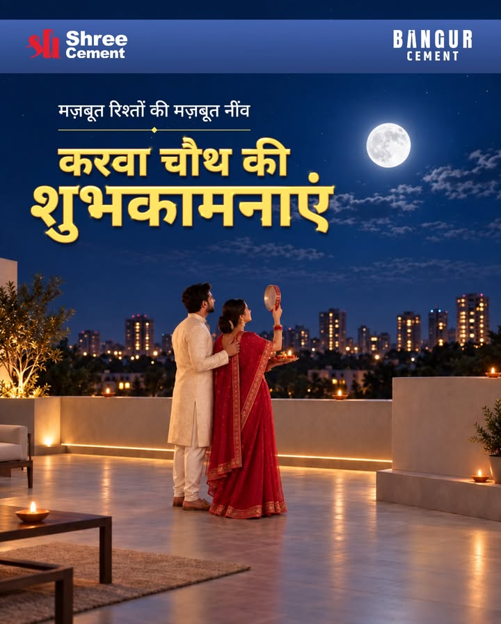 Har rishte mein rahe pyaar, Har saath rahe mazboot aur barkarar. Karwa Chauth ki hardik shubhkamnayein