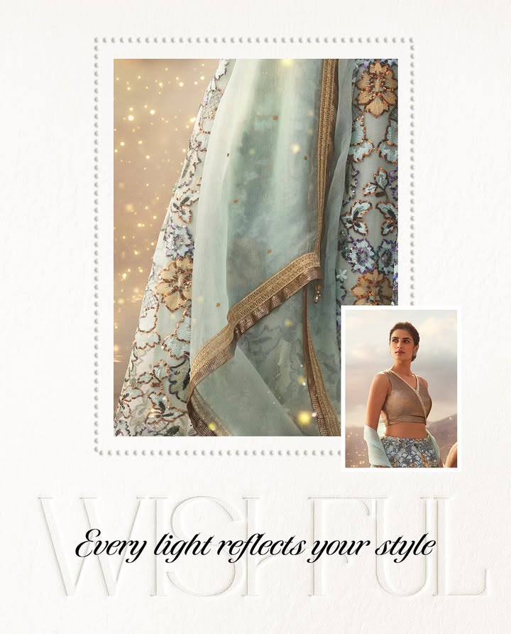 Bathed in golden light, draped in festive perfection