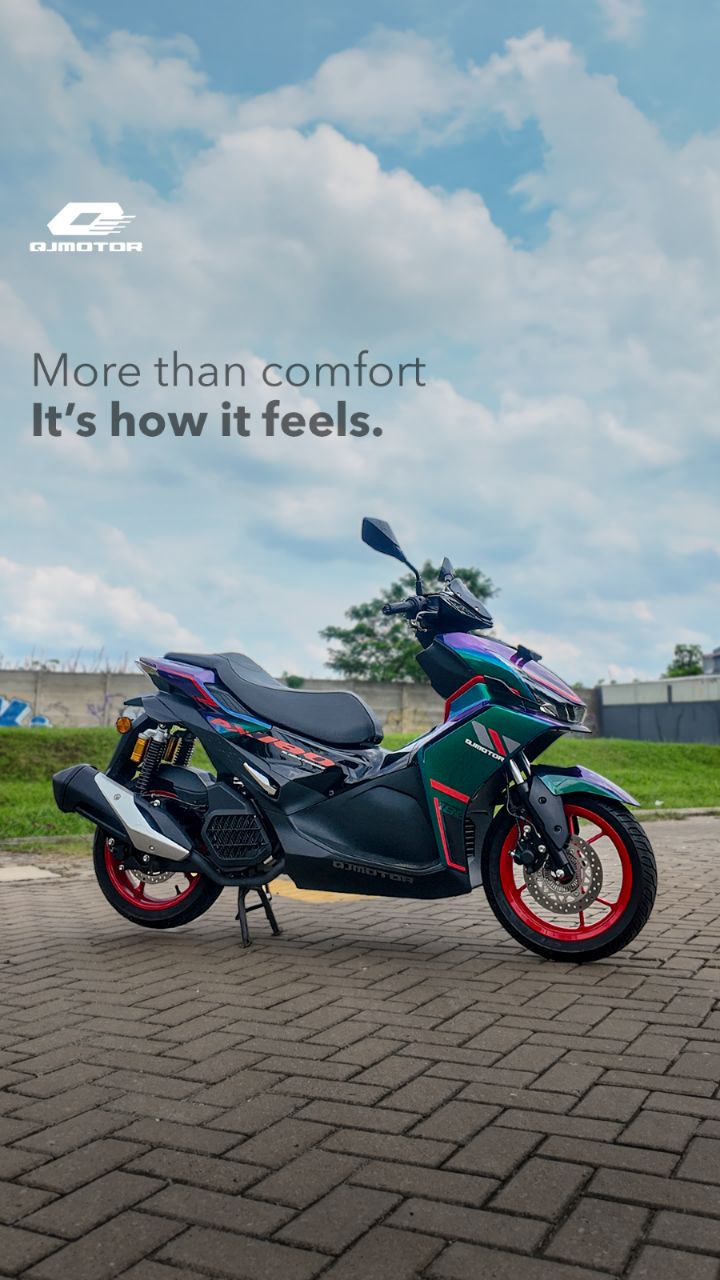 VIENTO AX180 lebih kalem buat riding jauh atau boncengan. VIENTO AX180 CBS tetap nyaman dengan feel ringan buat harian