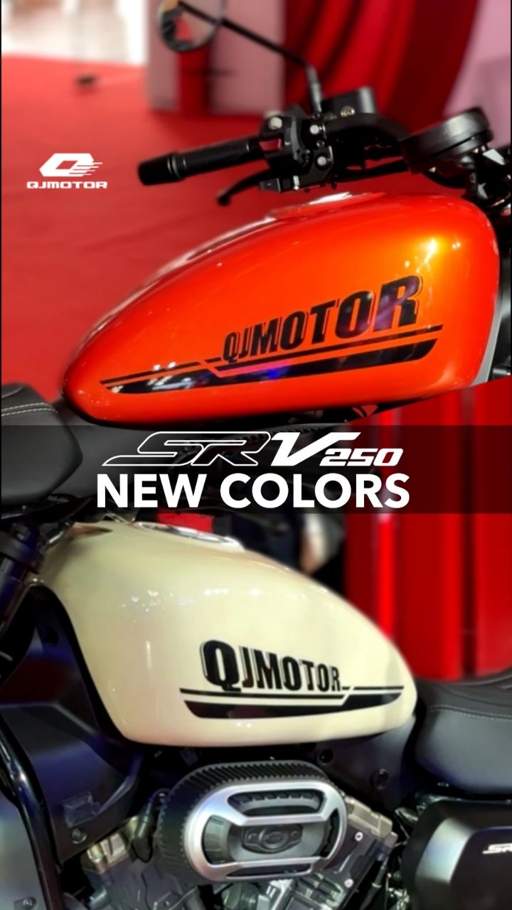 SRV 250 AMT sekarang hadir dengan warna baru Orange yang berani, Ivory yang clean